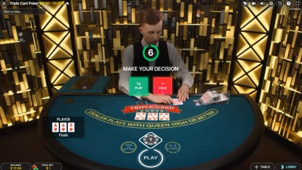 Three Card Poker - Gameplay 2 - Manu8888