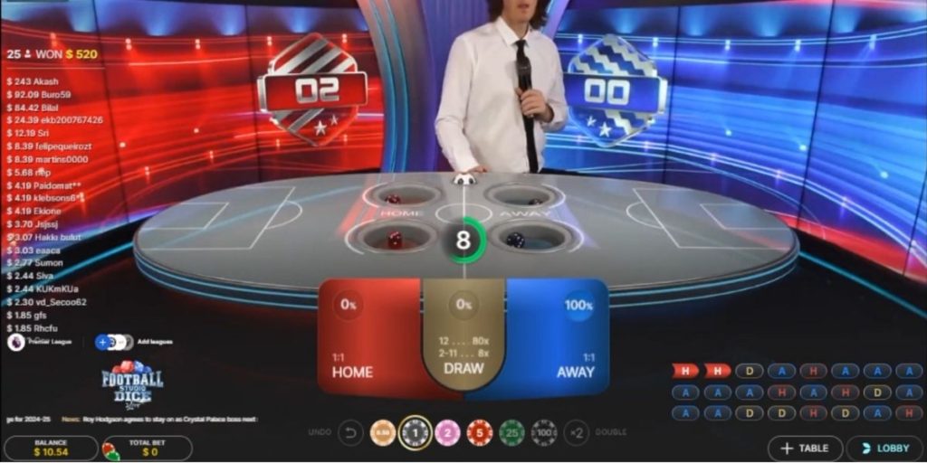 Football Studio Dice - Game 1 - Manu8888