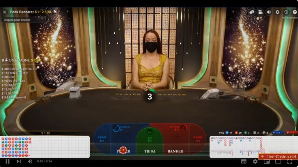 Peek Baccarat - Gameplay 1 - manu8888