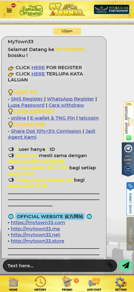 MyTown33 - Live Chat - manu8888