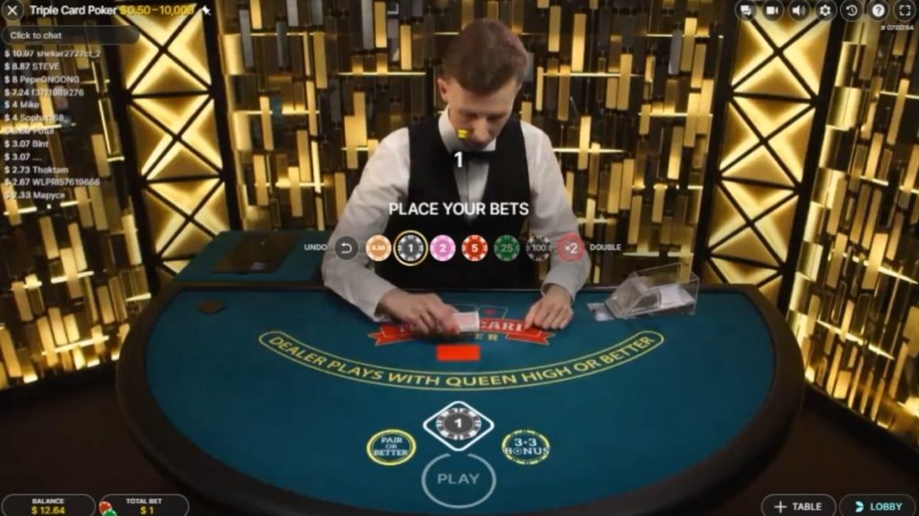 Three Card Poker - Gameplay 1 - Manu8888