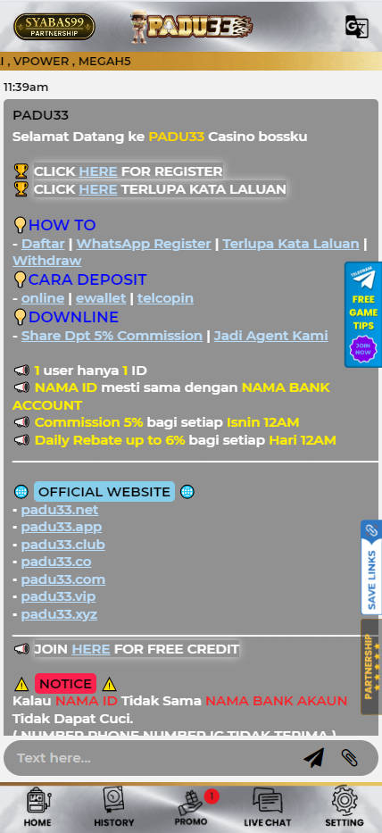 Padu33 - Live Chat - manu8888