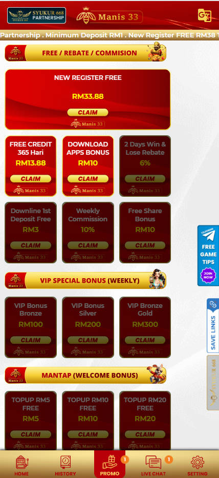 Manis33 - Promotion - manu8888