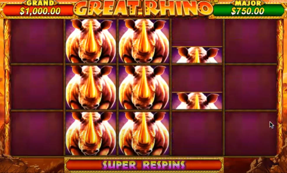 Great Rhino Slot - Super Respins - manu8888