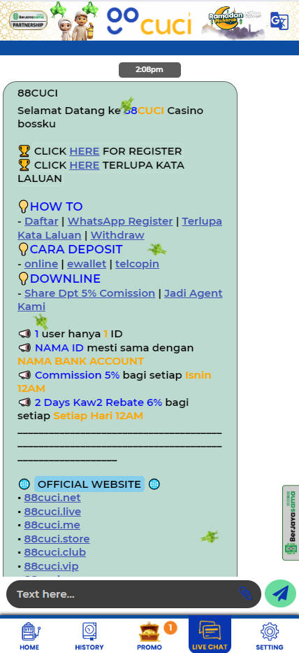 88Cuci - Live Chat - manu8888