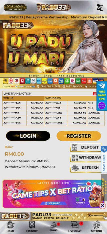 Padu33 - Homepage - manu8888