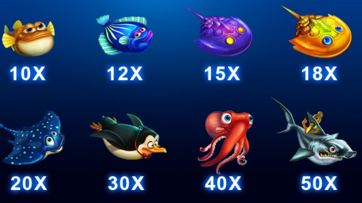 Paradise Leviathan Fishing - Paytable 2 - Manu8888