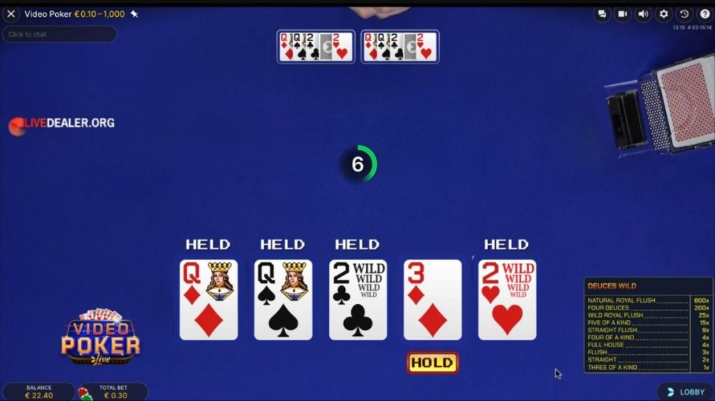 Video Poker - Game 2 - manu8888