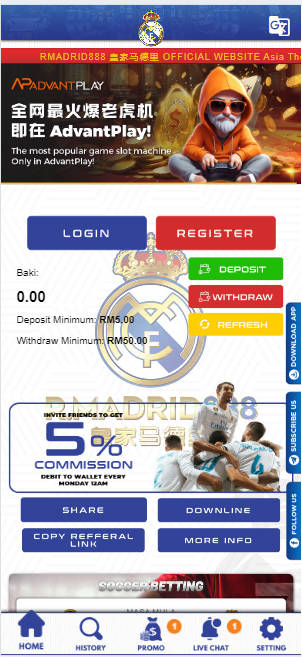 Manu888 - Realmadrid888 Casino Review - Homepage - manu8888