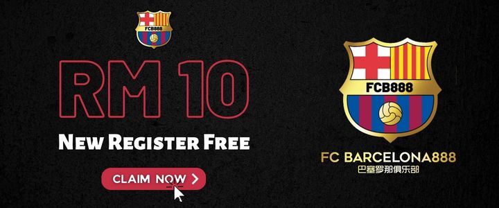 Barcelona888 New Register Free RM10 - Promotion Banner