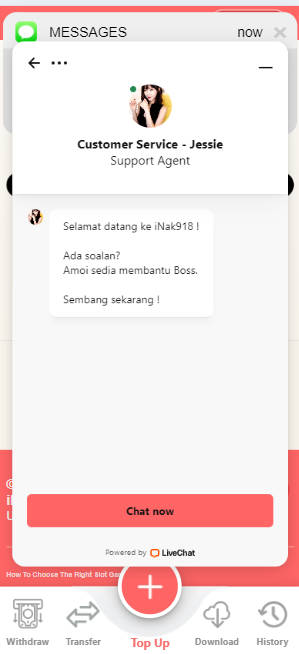 Manu888 - iNak918 Casino Review - Live Chat - manu8888