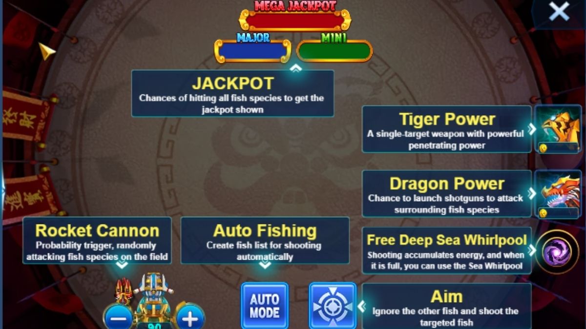 Fortune King Jackpot Fishing - Interface - manu8888