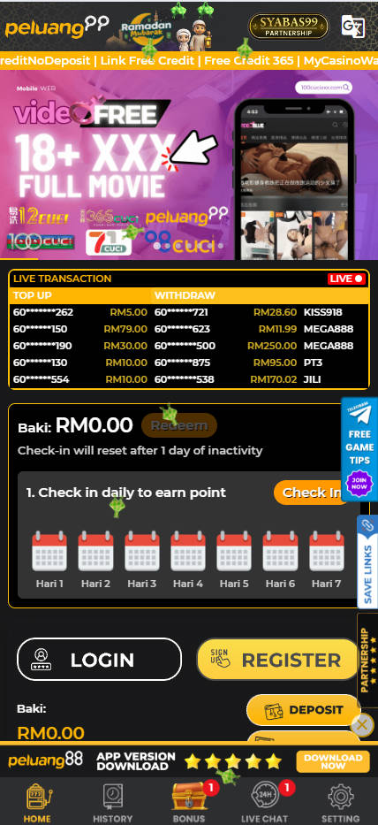 Peluang88 Free Credit - Homepage - manu8888