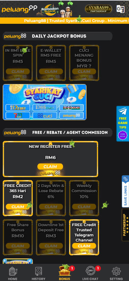 Peluang88 Free Credit - Promotion - manu8888